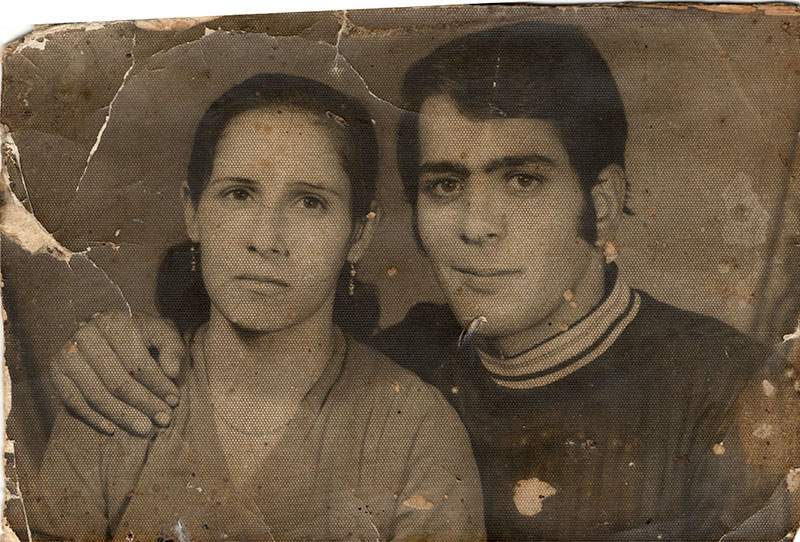 Faded old family photo